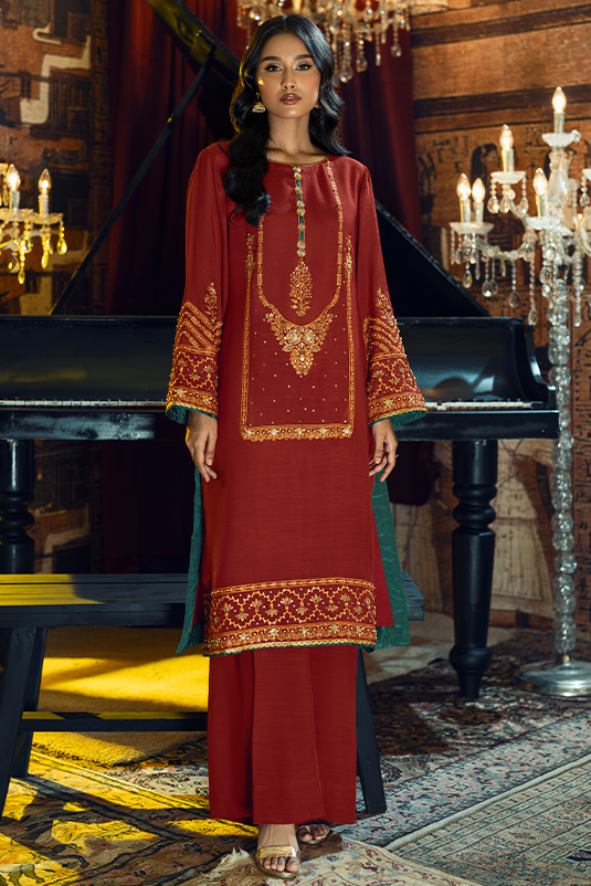 Nefertiti By Zaaviay Stitched Ya'Amar (Three Piece)