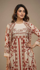 Brandlo PK Elegant Traditional Print Koti Style Maxi 2-Piece (YL 114)