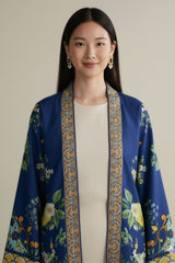 Brandlo Stitched 2 Piece Suit-BLUE FLORAL YL-30