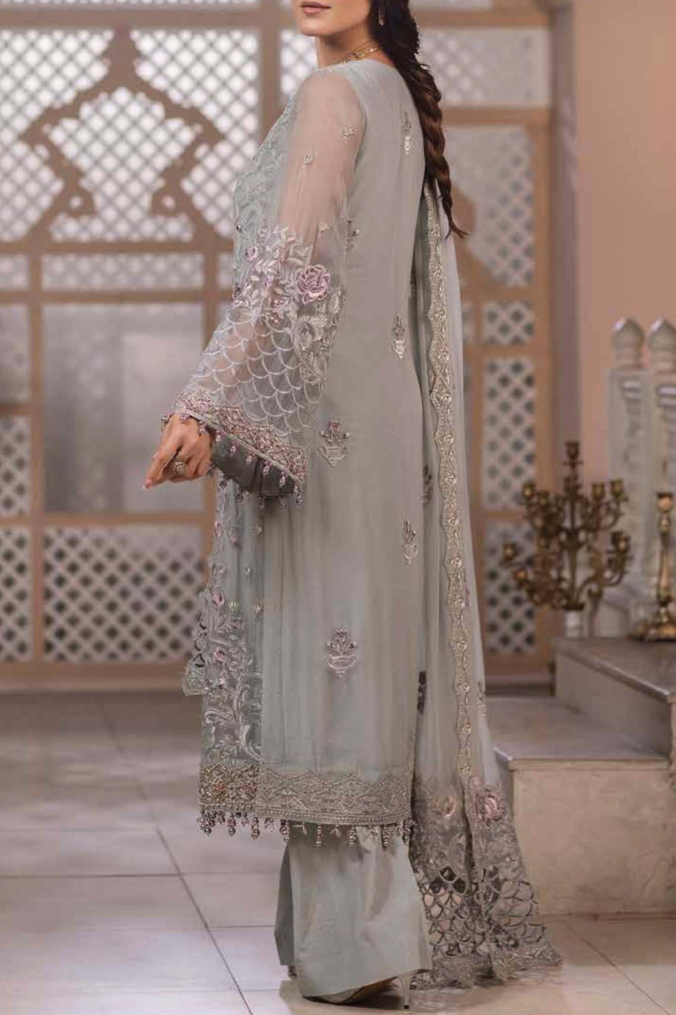 Zarsha Unstitched 3 Piece Chiffon Vol-03 Collection'2024-Z-301