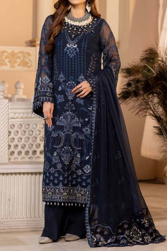 Zarsha Unstitched 3 Piece Chiffon Vol-03 Collection'2024-Z-302