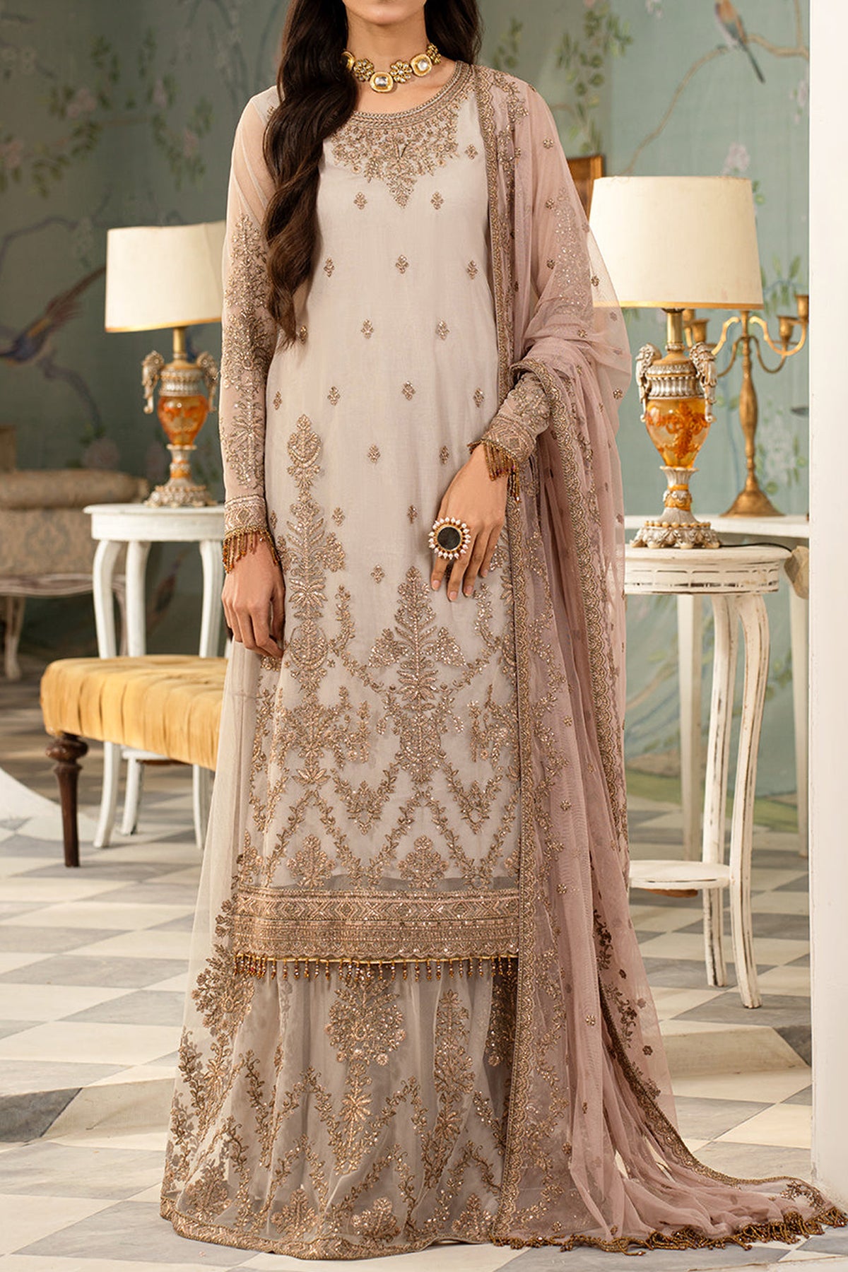 Afsanah by Zarif Unstitched 3 Piece Formals Edit Collection'2024-ZAF-06-Nafees