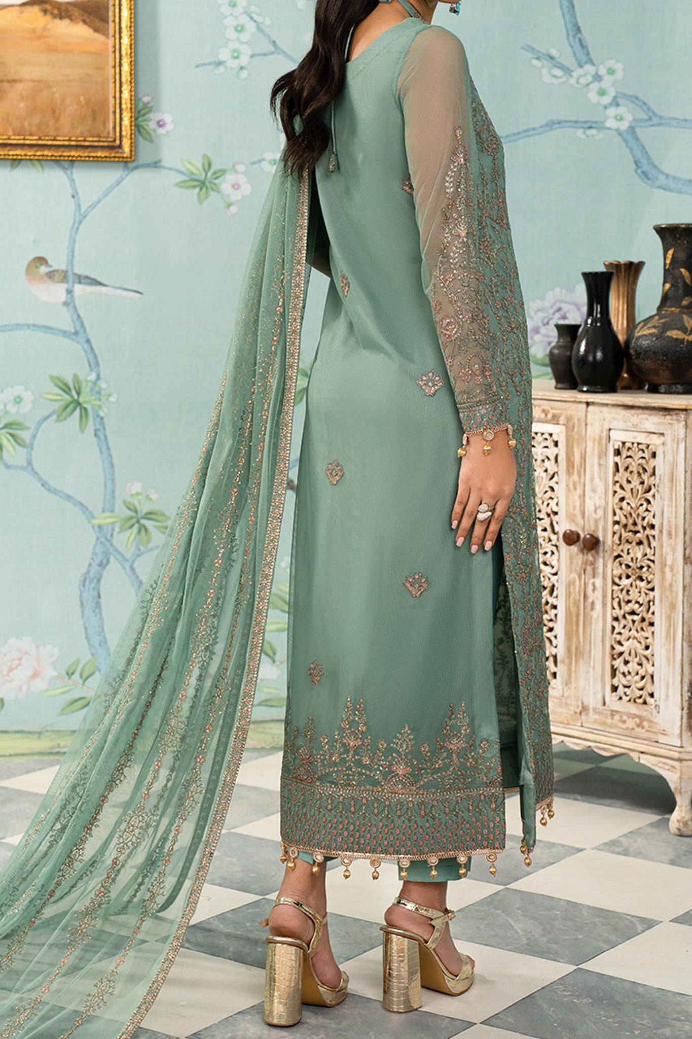 Afsanah by Zarif Unstitched 3 Piece Formals Edit Collection'2024-ZAF-11-Abshaar