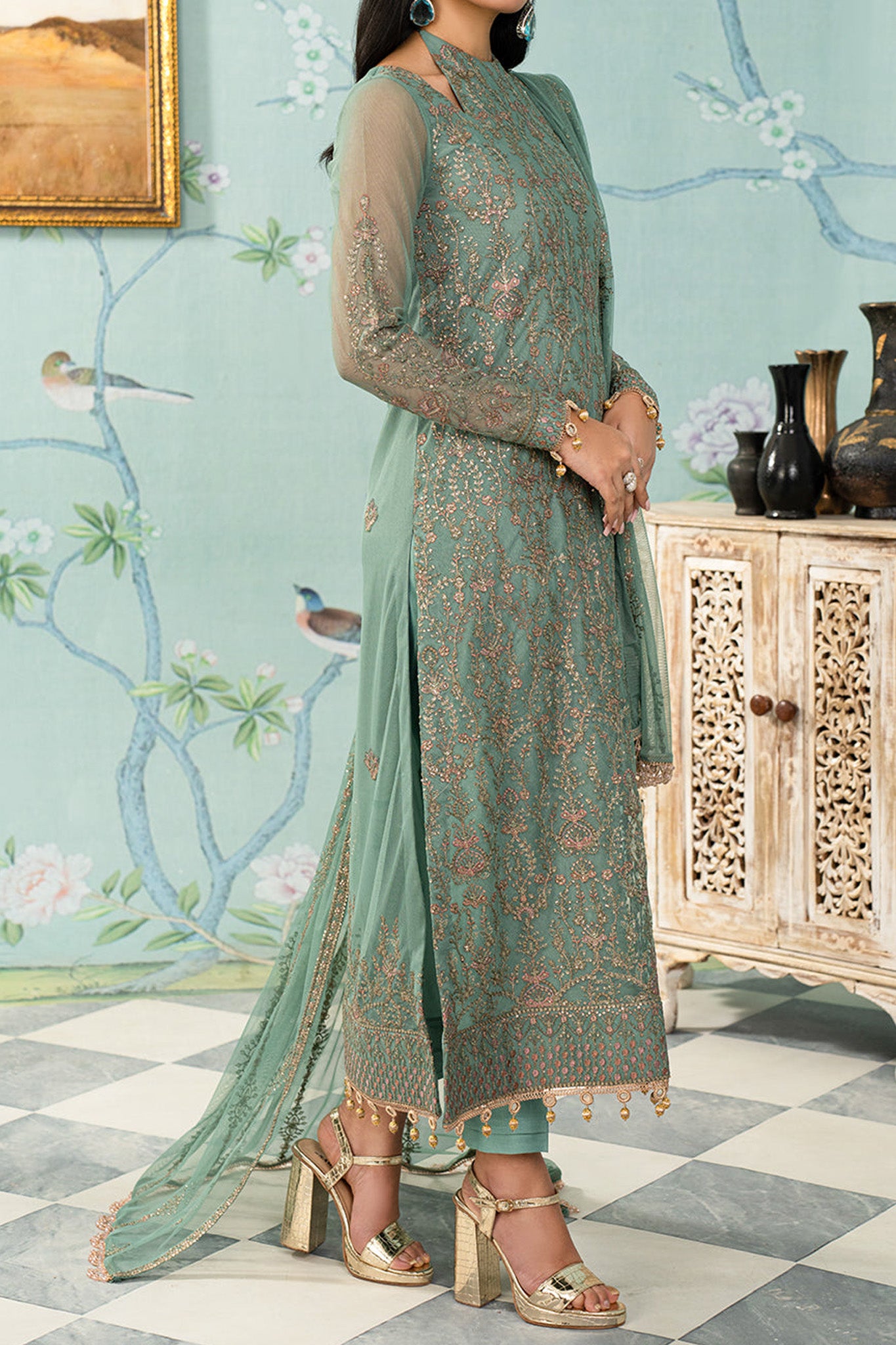 Afsanah by Zarif Unstitched 3 Piece Formals Edit Collection'2024-ZAF-11-Abshaar