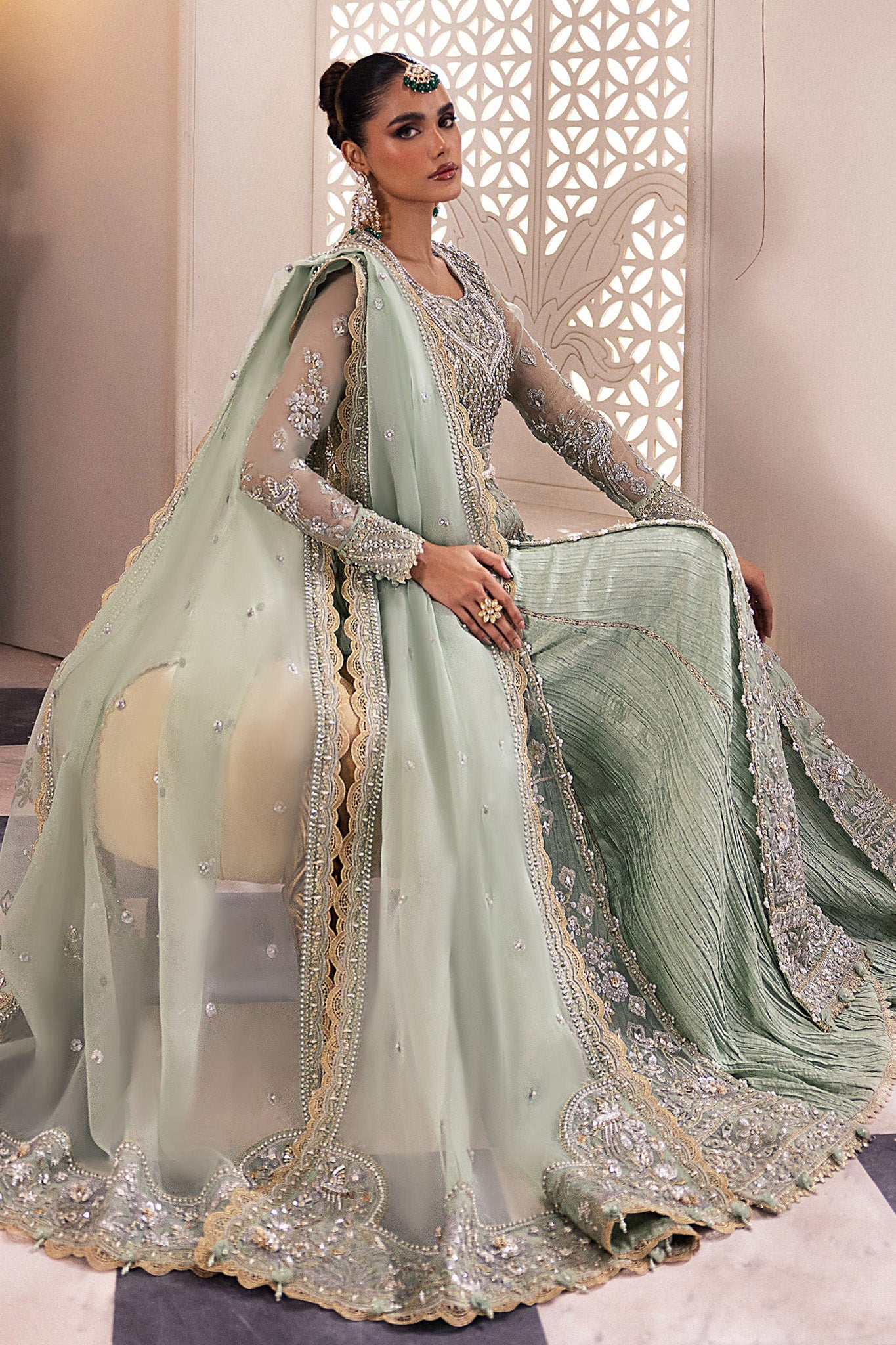 Gossamer By Zaha Unstitched 3 Piece Luxury Formals Collection'2024-ZC-03-Seraphina