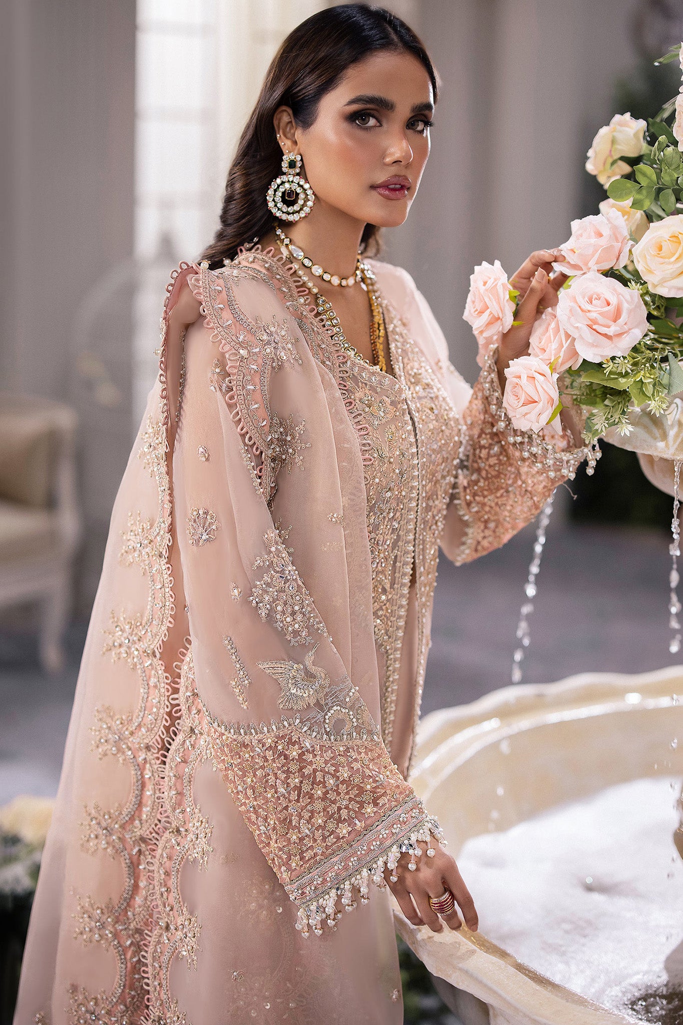 Gossamer By Zaha Unstitched 3 Piece Luxury Formals Collection'2024-ZC-05-Elysia