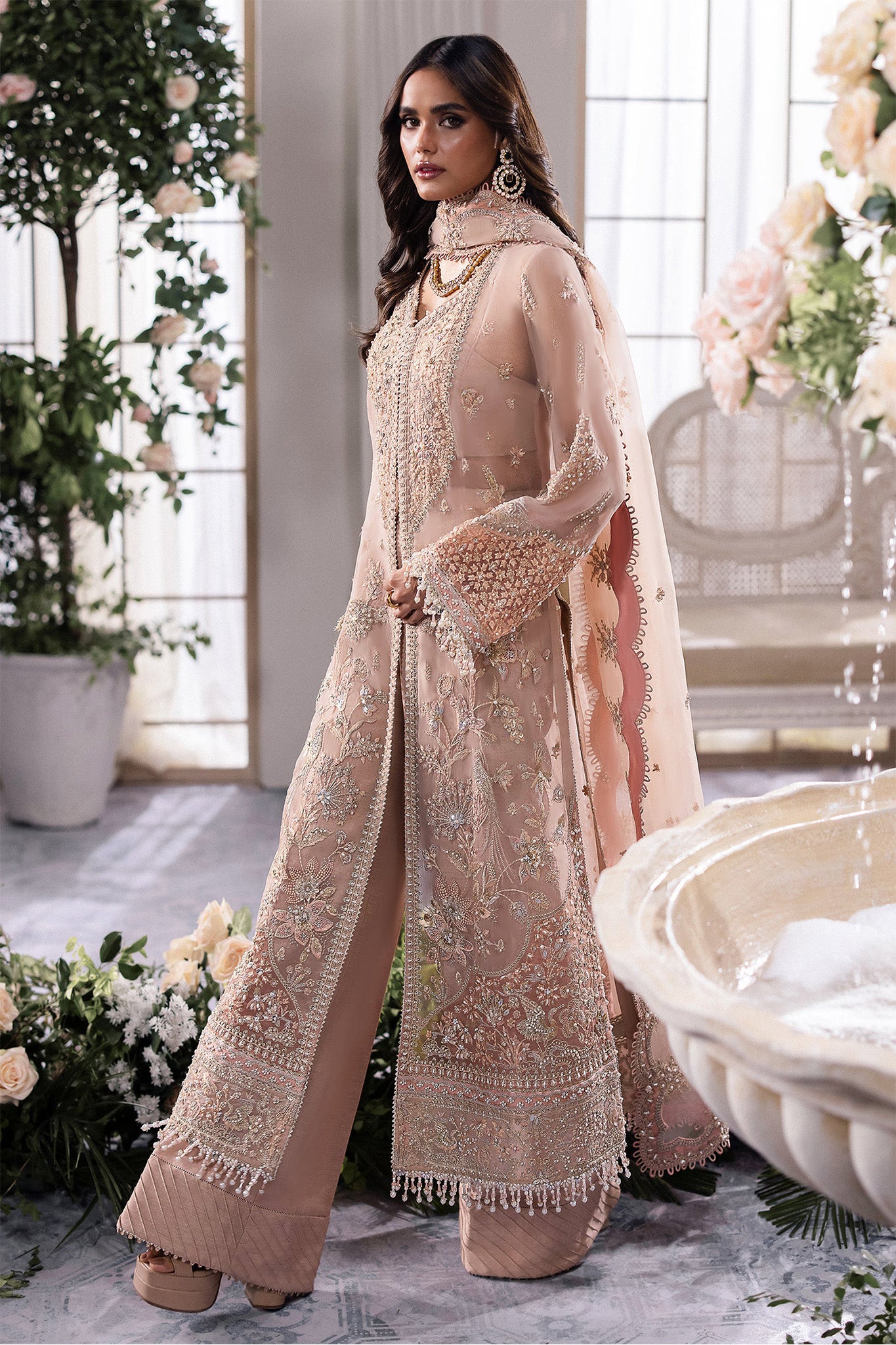 Gossamer By Zaha Unstitched 3 Piece Luxury Formals Collection'2024-ZC-05-Elysia