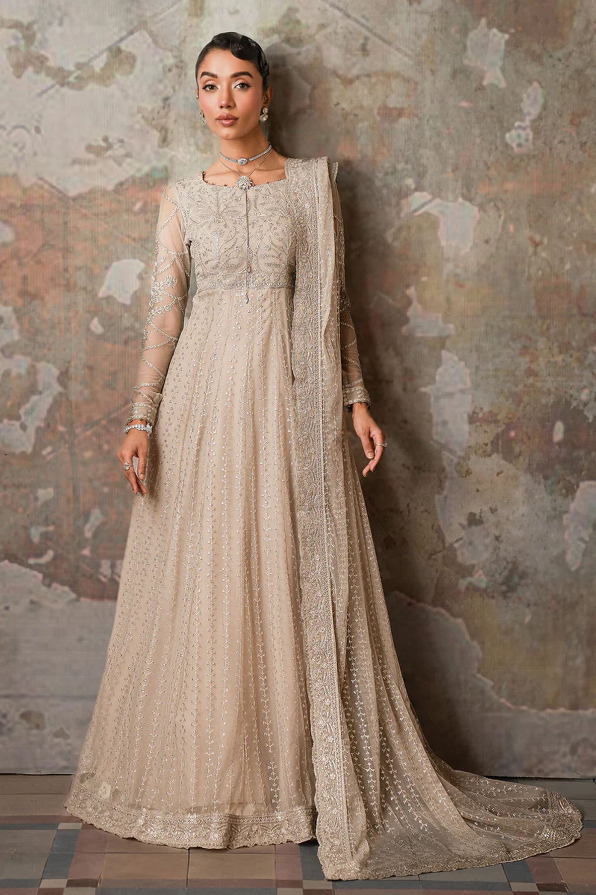 Emirah By Zarif Unstitched 3 Piece Luxury Formals Collection'2025-ZEF 02 BREEZE