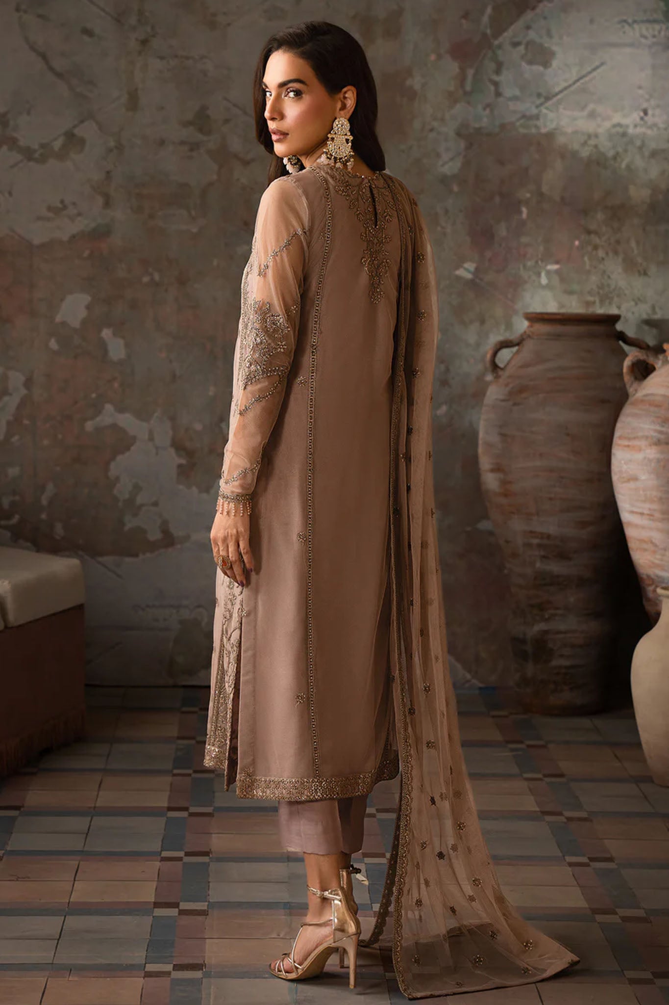Emirah By Zarif Unstitched 3 Piece Luxury Formals Collection'2025-ZEF 04 AURORA