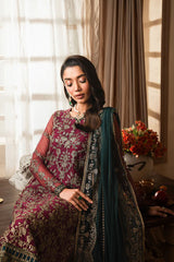 Emirah By Zarif Unstitched 3 Piece Luxury Formals Collection'2025-ZEF 08 HAYAL