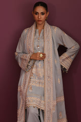 Zellbury Unstitched 3 Piece Lawn Suit-WUS26X30438