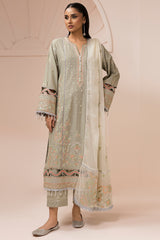 Zellbury Unstitched 3 Piece Lawn Suit-WUS26E30509