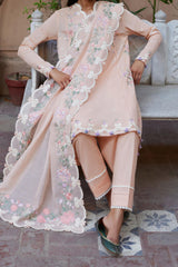 Zaha Unstitched 3 Piece Emb Festive Lawn Collection'2024-ZF-06-Shams