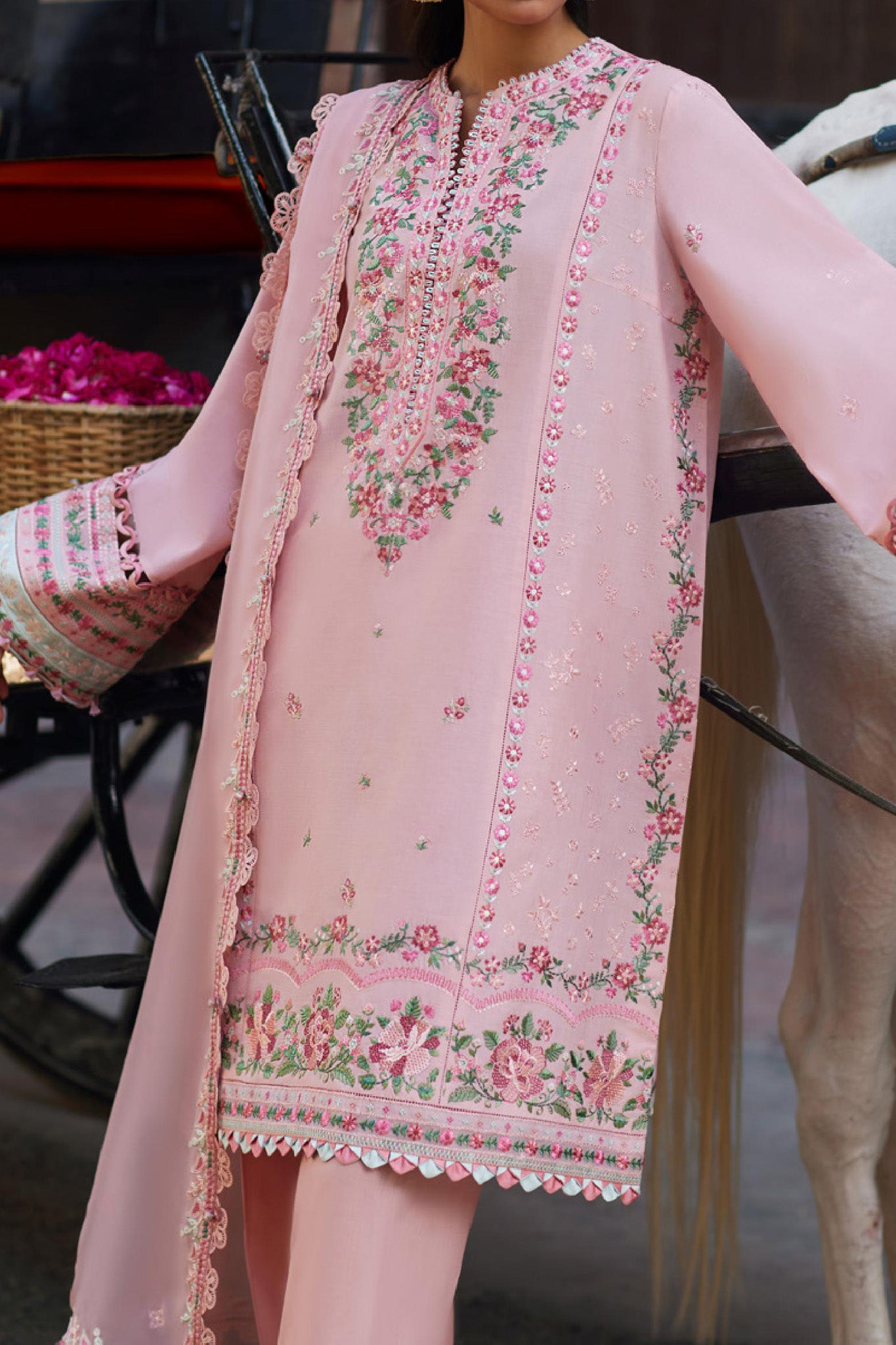 Zaha Unstitched 3 Piece Emb Festive Lawn Collection'2024-ZF-07-Aysel