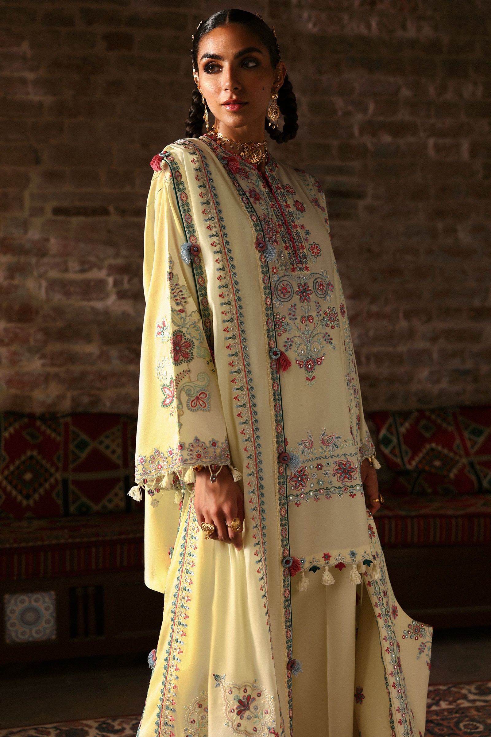 Nagina By Zaha Unstitched 3 Piece Festive Lawn Collection'2025-ZF-25-01-Meherbano