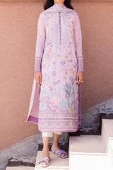 Zaha Unstitched 3 Piece Printed & Emb Lawn Collection'2024-ZL-01-A-Ela