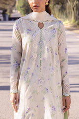 Zaha Unstitched 3 Piece Printed & Emb Lawn Collection'2024-ZL-04-B-Asema