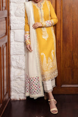 Zaha Unstitched 3 Piece Printed & Emb Lawn Collection'2024-ZL-06-A-Ferya