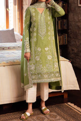 Zaha Unstitched 3 Piece Printed & Emb Lawn Collection'2024-ZL-08-A-Zel