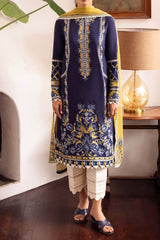 Zaha Unstitched 3 Piece Printed & Emb Lawn Collection'2024-ZL-11-A-Vejah