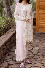 Zaha Unstitched 3 Piece Printed & Emb Lawn Collection'2024-ZL-12-B-Leyla