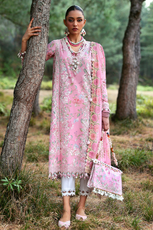 Neelum by Zaha Unstitched 3 Piece Lawn Collection'2025-ZL25-01 A-Zayana