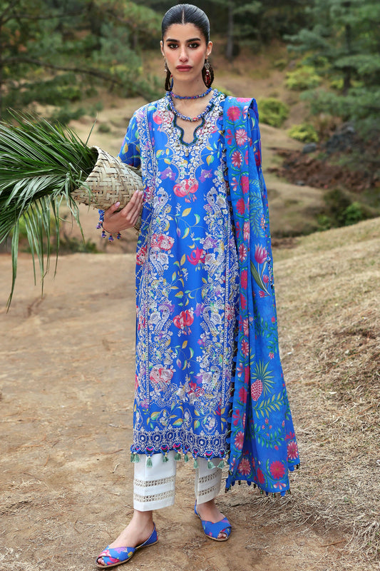 Neelum by Zaha Unstitched 3 Piece Lawn Collection'2025-ZL25-01 B-Zayana