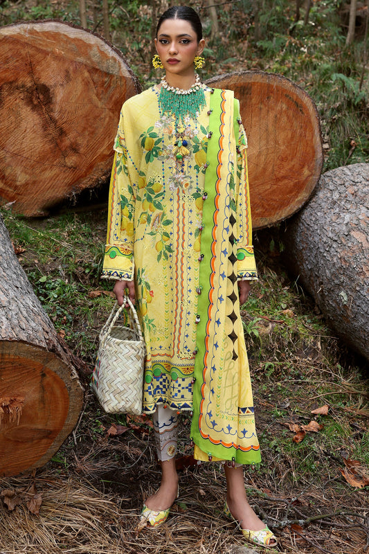 Neelum by Zaha Unstitched 3 Piece Lawn Collection'2025-ZL25-04 A-Dahlia