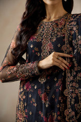 Fasana By Zarif Unstitched 3 Piece Printed & Emb Luxury Formals Suit-ZRF-PE-01 MEHRAB