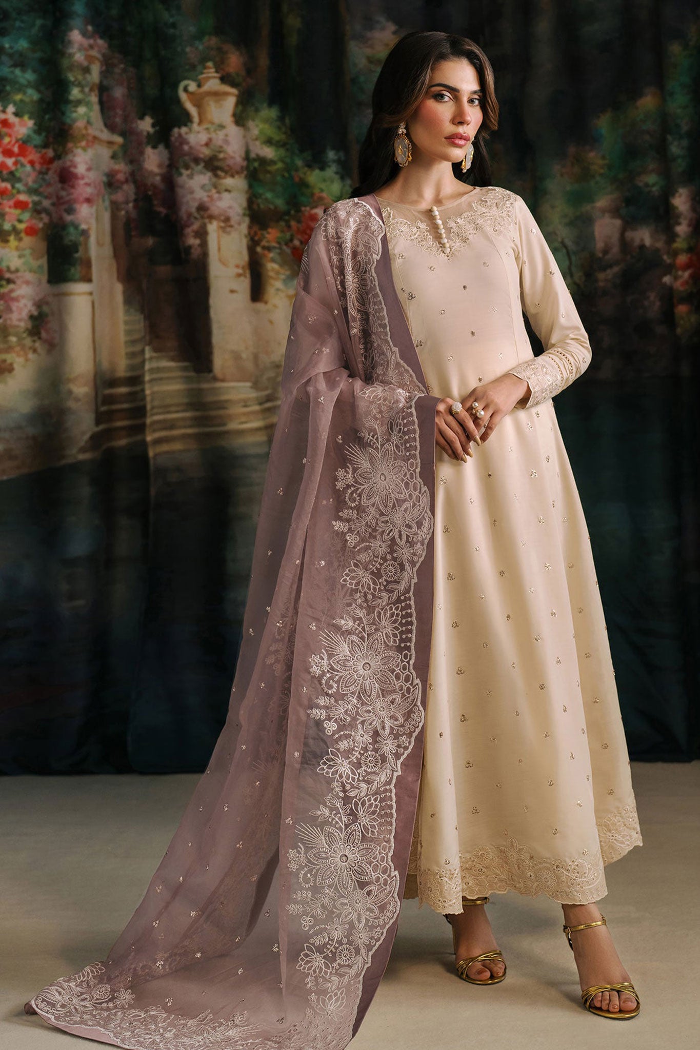 Raw Silk By Zarif Unstitched 3 Piece Luxury Formals Collection'2024-ZRF-RW-01-Anora