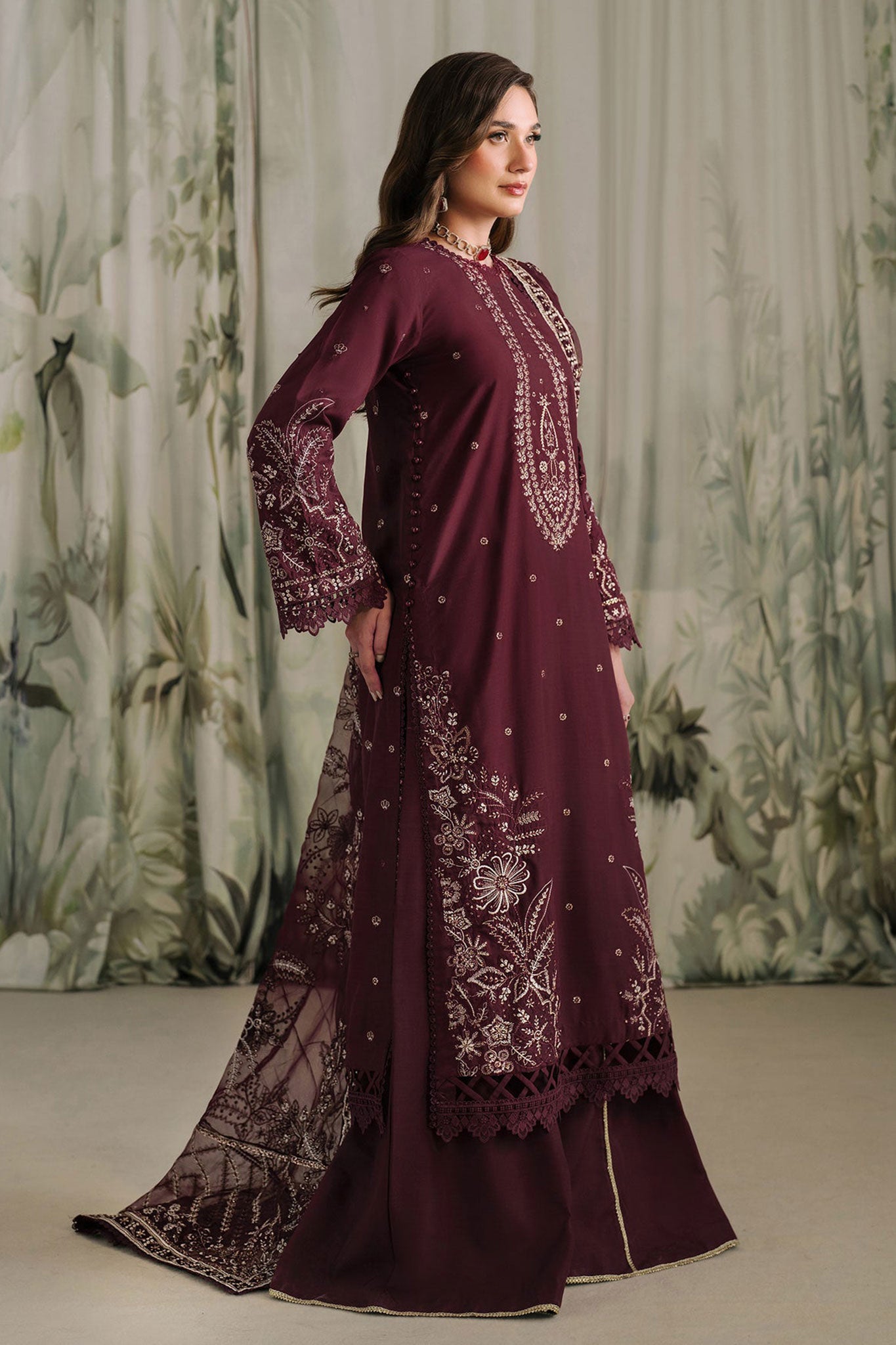 Raw Silk By Zarif Unstitched 3 Piece Luxury Formals Collection'2024-ZRF-RW-04-Liana