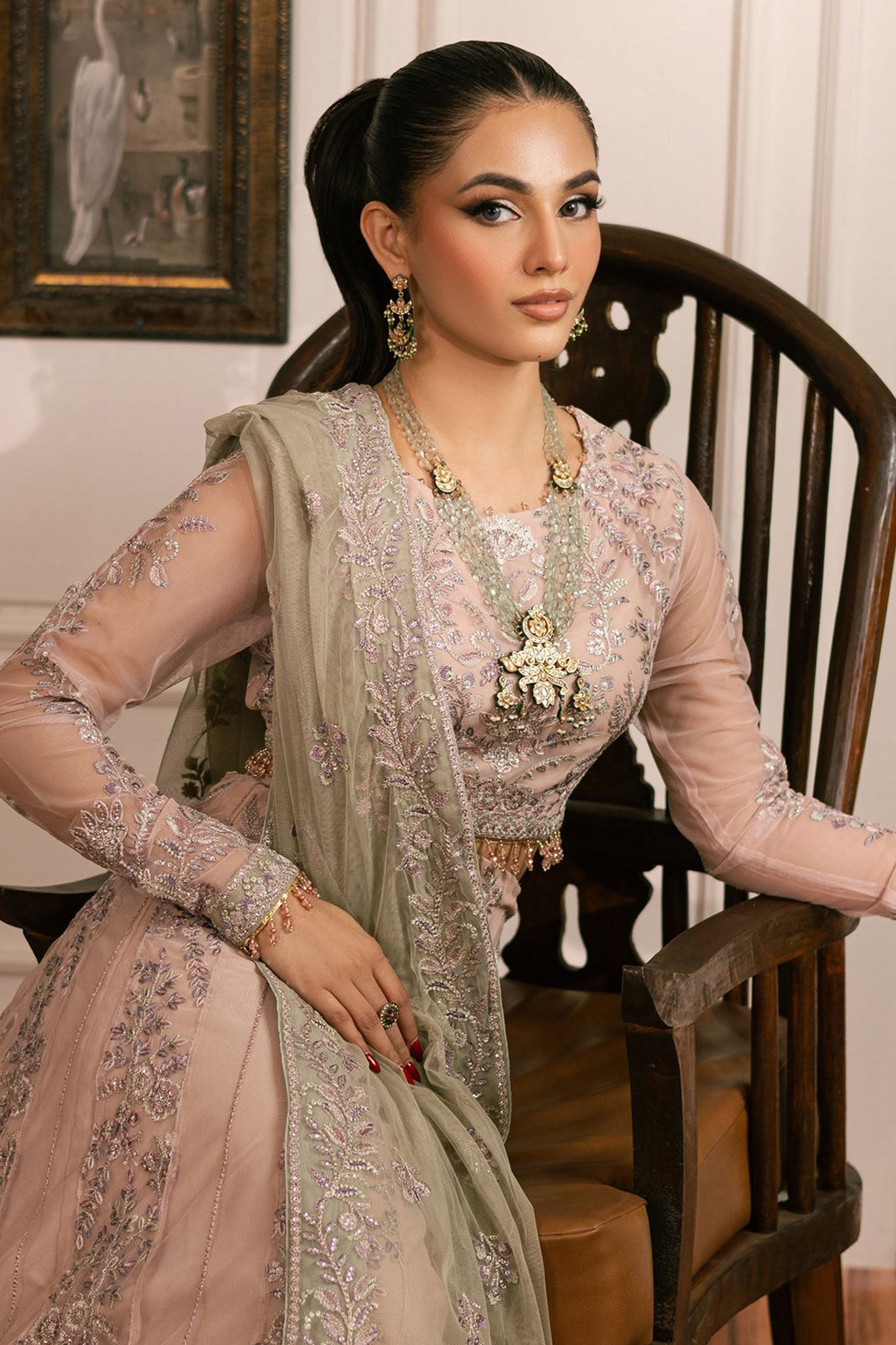 Inayat By Zarif Unstitched 3 Piece Luxury Formals Collection'2024-ZRI-01-Divaan