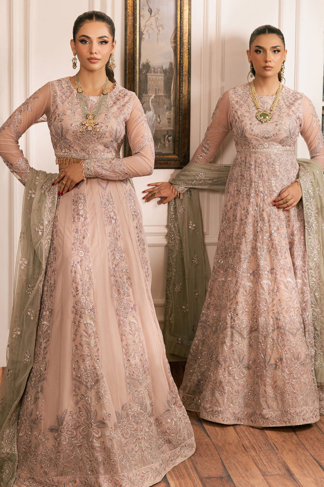 Inayat By Zarif Unstitched 3 Piece Luxury Formals Collection'2024-ZRI-01-Divaan