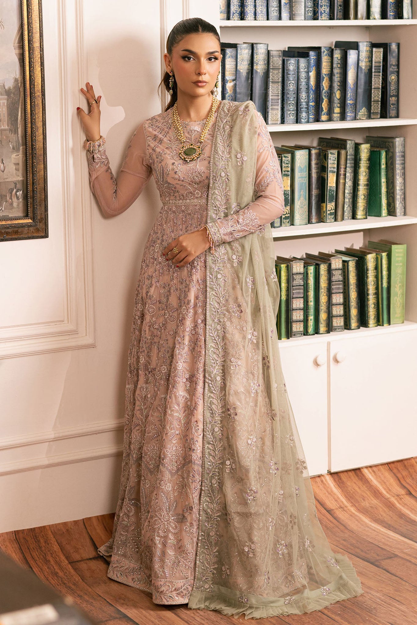 Inayat By Zarif Unstitched 3 Piece Luxury Formals Collection'2024-ZRI-01-Divaan