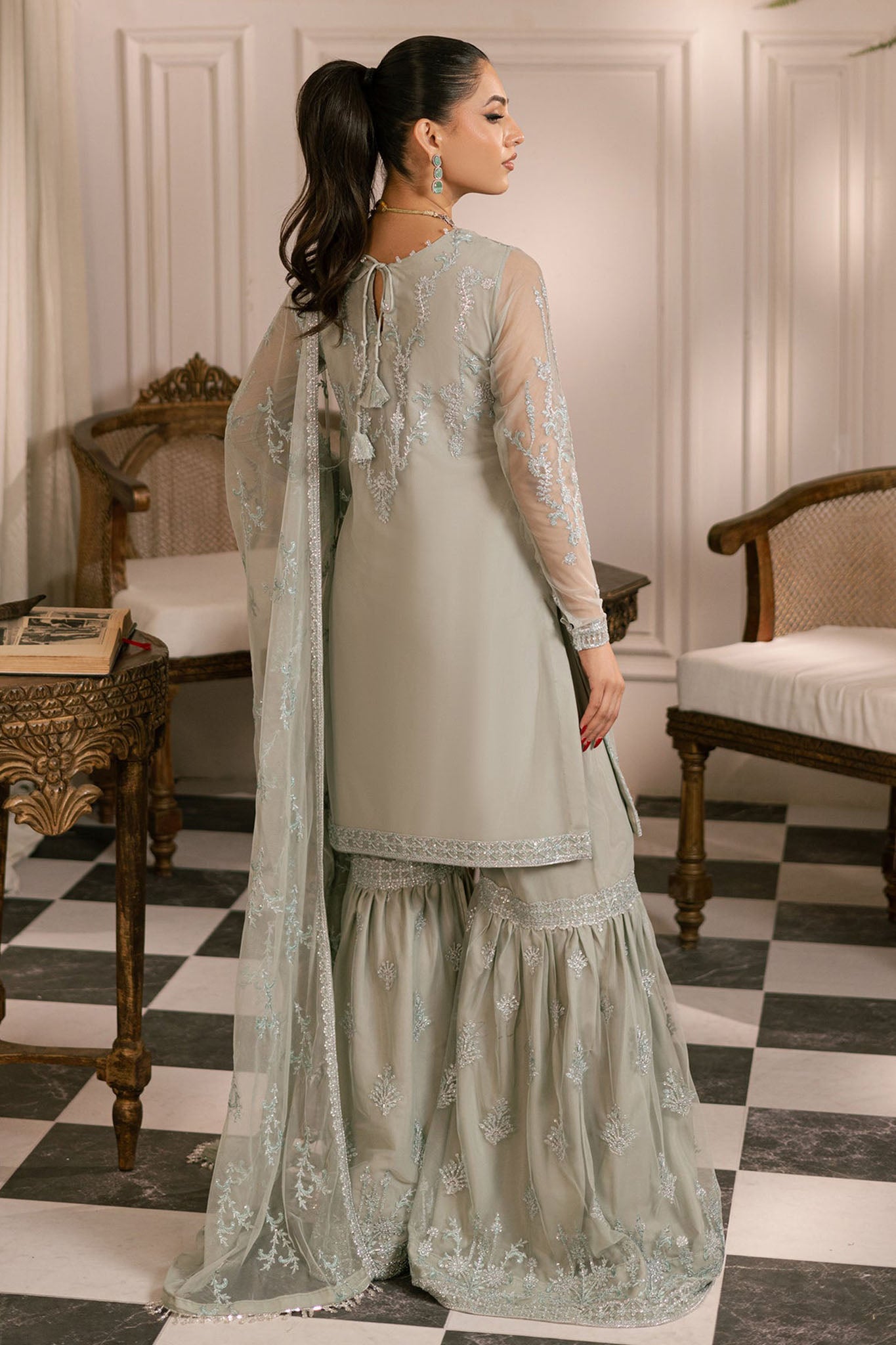 Inayat By Zarif Unstitched 3 Piece Luxury Formals Collection'2024-ZRI-02-Gulzaar