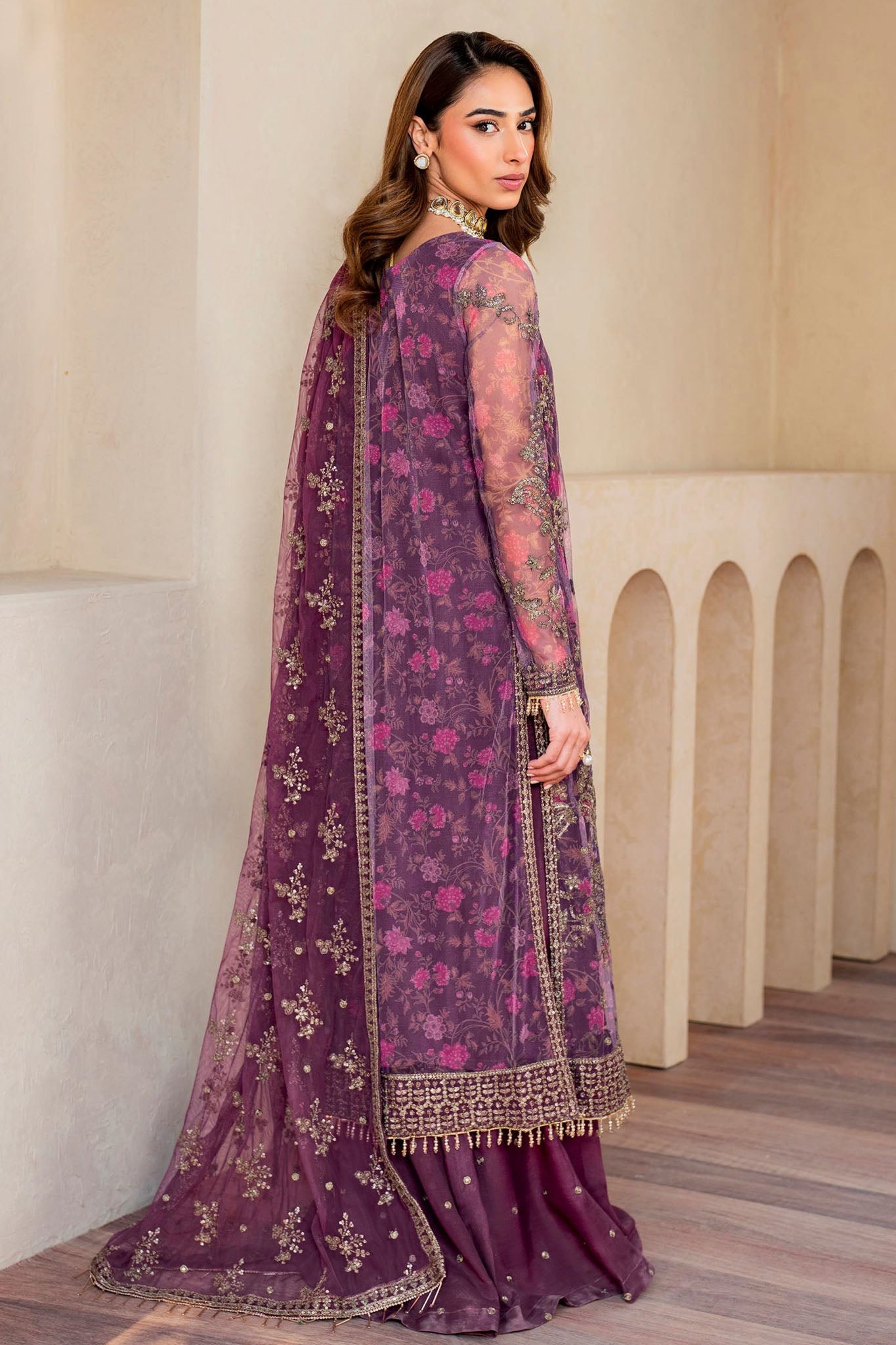 Iris By Zarif Unstitched 3 Piece Formals Collection'2024-ZRI-04-Salvia