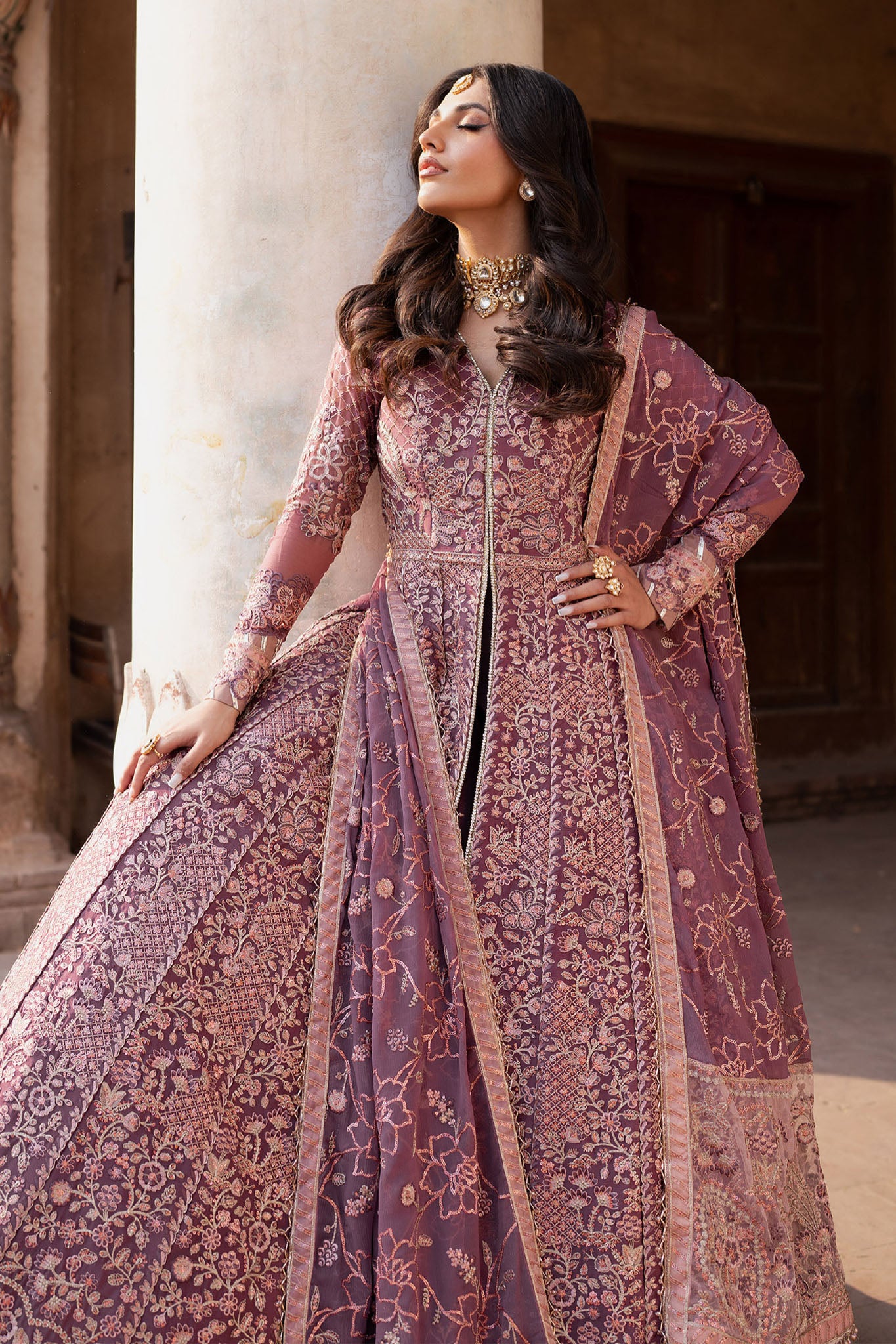 Shehnai By Zarif Unstitched 3 Piece Luxury Wedding Edit Collection-ZS-01-Ariyana