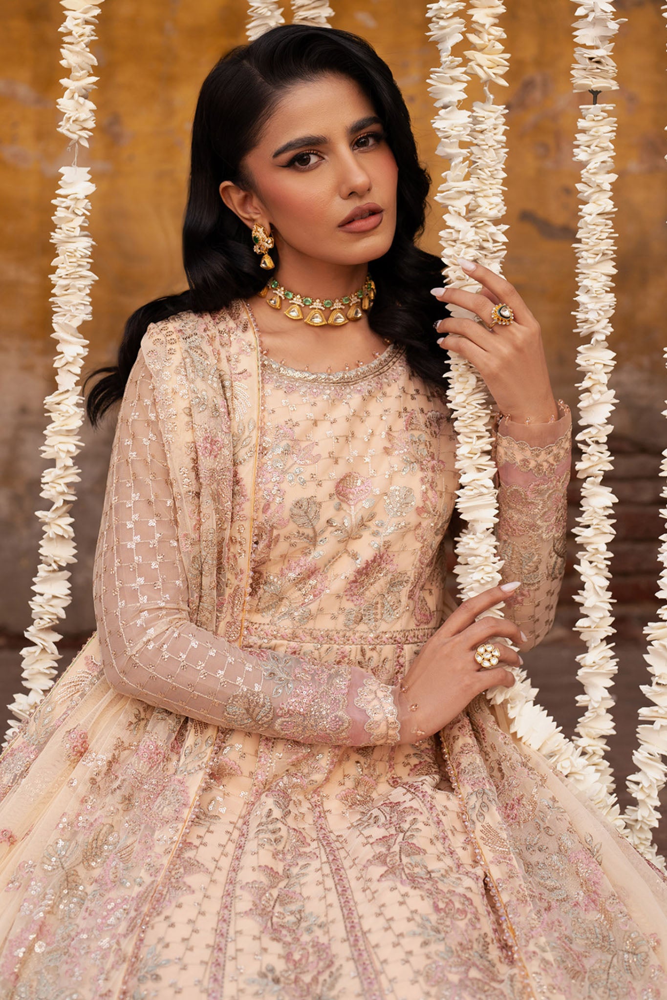 Shehnai By Zarif Unstitched 3 Piece Luxury Wedding Edit Collection-ZS-03-Heer