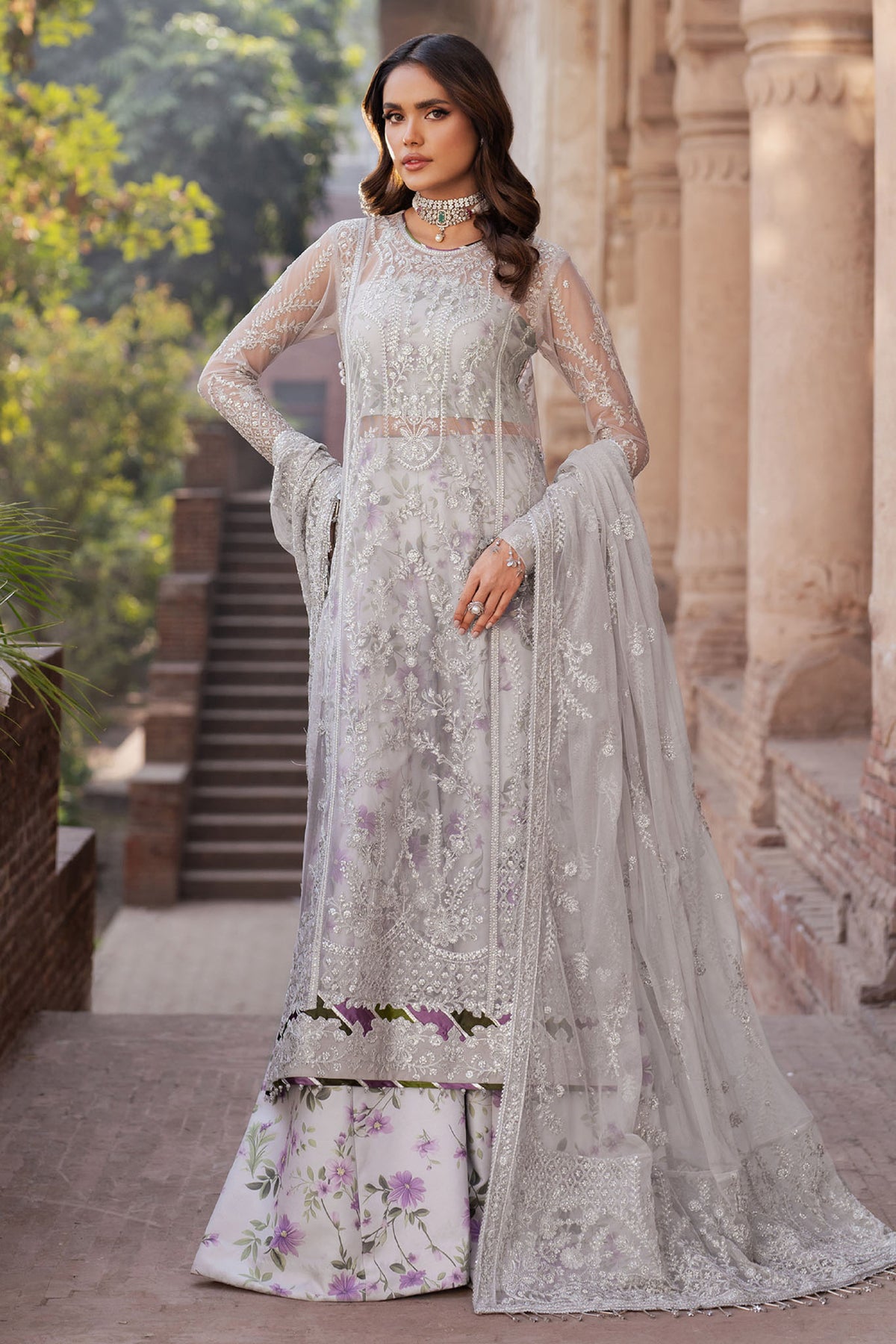 Shehnai By Zarif Unstitched 3 Piece Luxury Wedding Edit Collection-ZS-04-Barsha