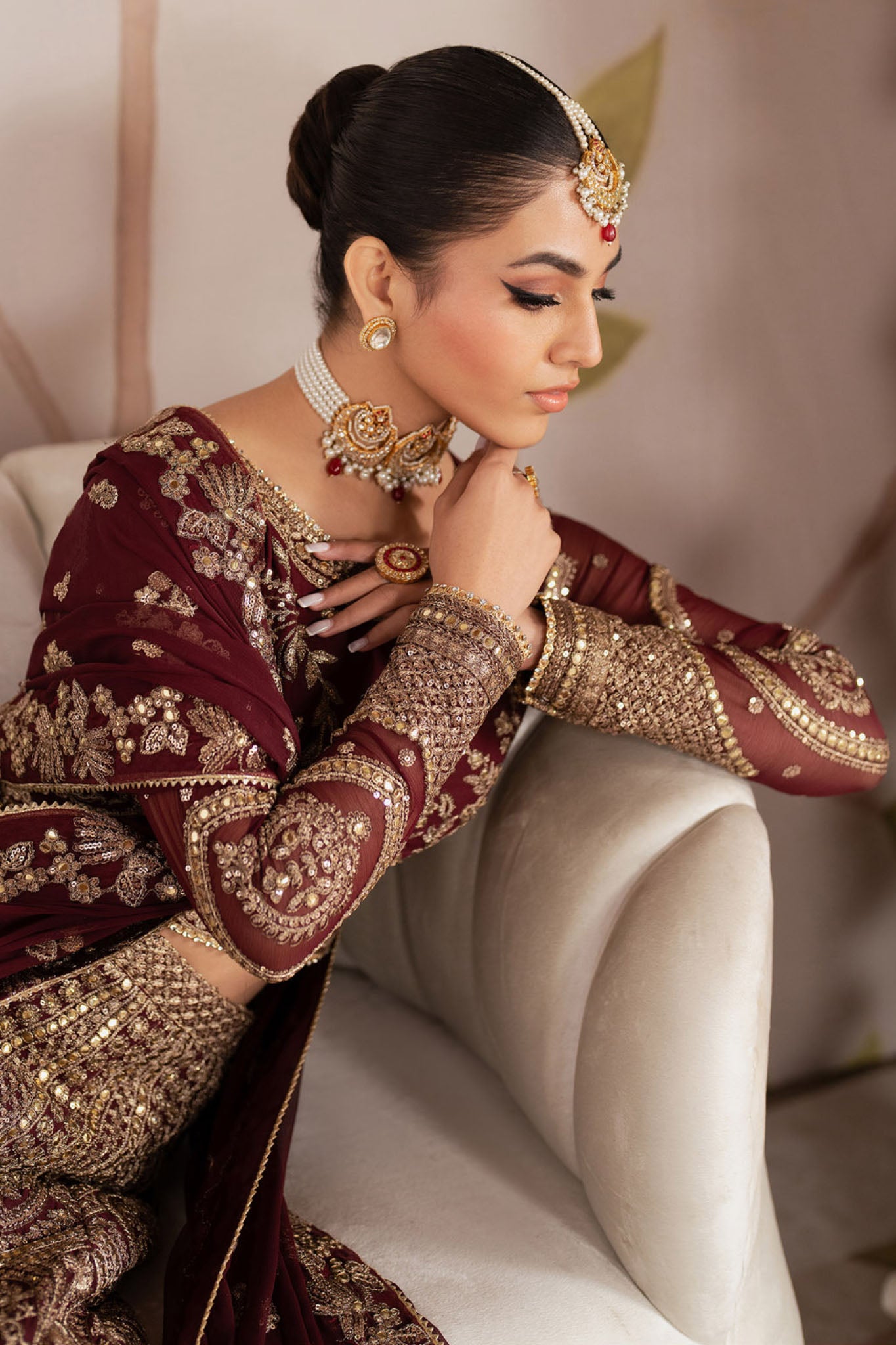 Shehnai By Zarif Unstitched 3 Piece Luxury Wedding Edit Collection-ZS-05-Sheeham