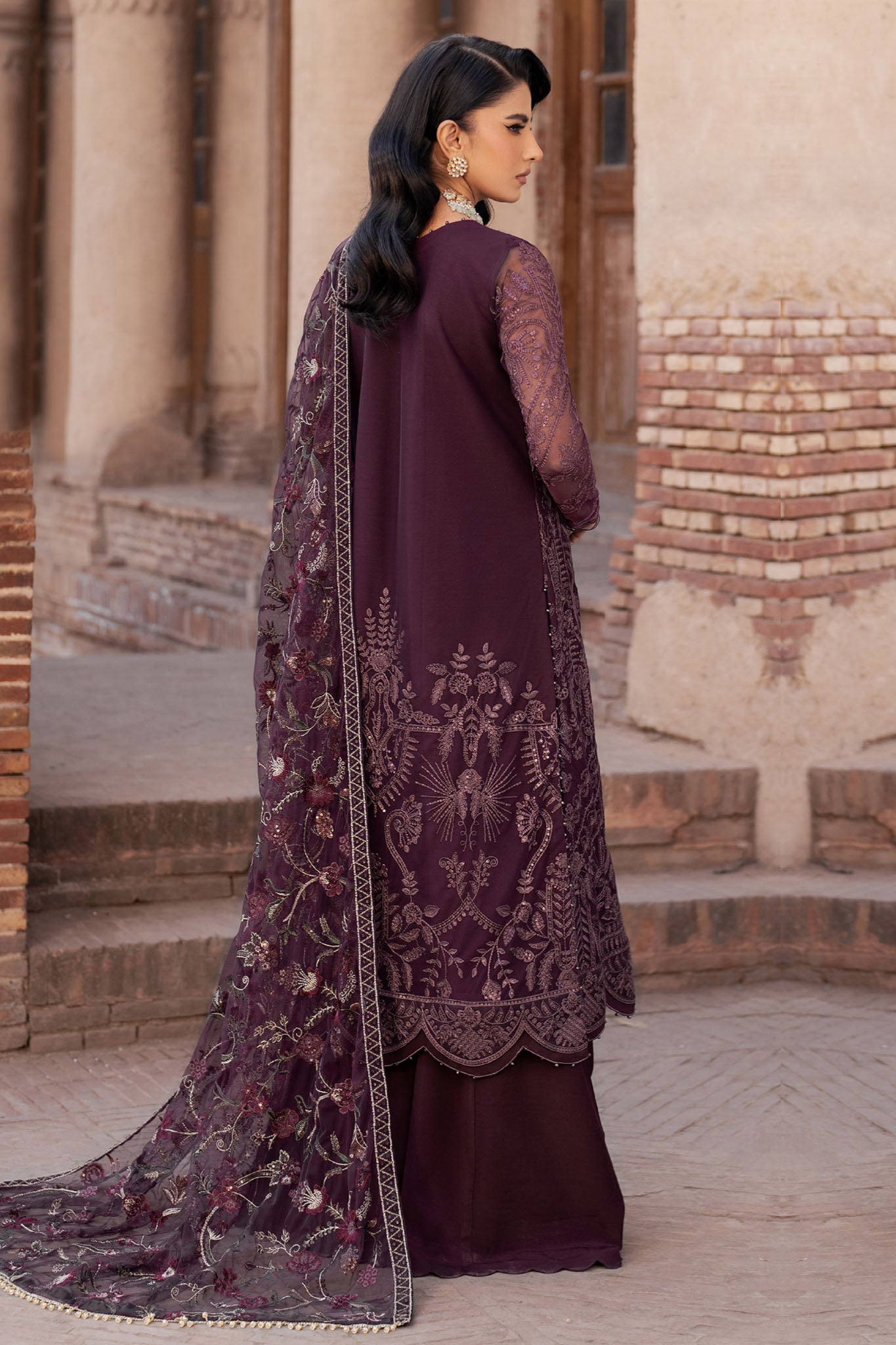 Shehnai By Zarif Unstitched 3 Piece Luxury Wedding Edit Collection-ZS-10-Semira