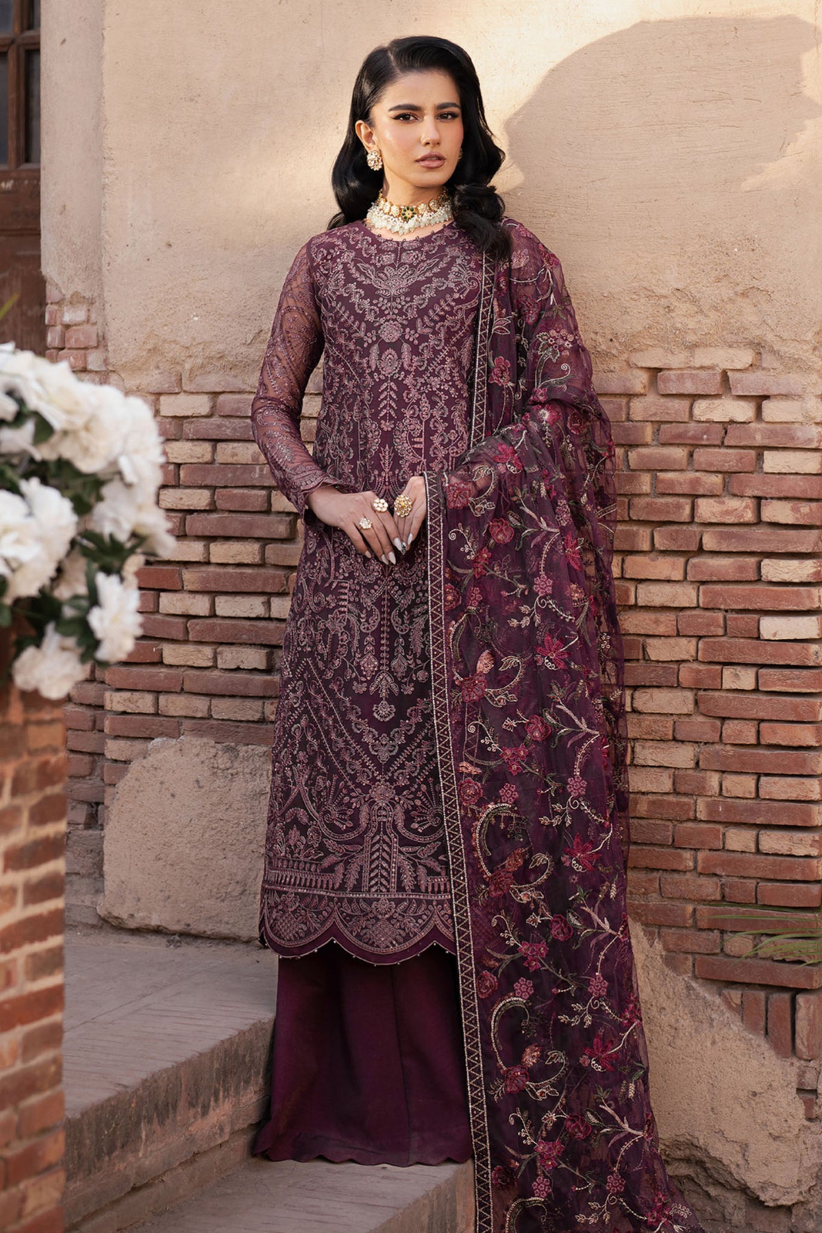 Shehnai By Zarif Unstitched 3 Piece Luxury Wedding Edit Collection-ZS-10-Semira