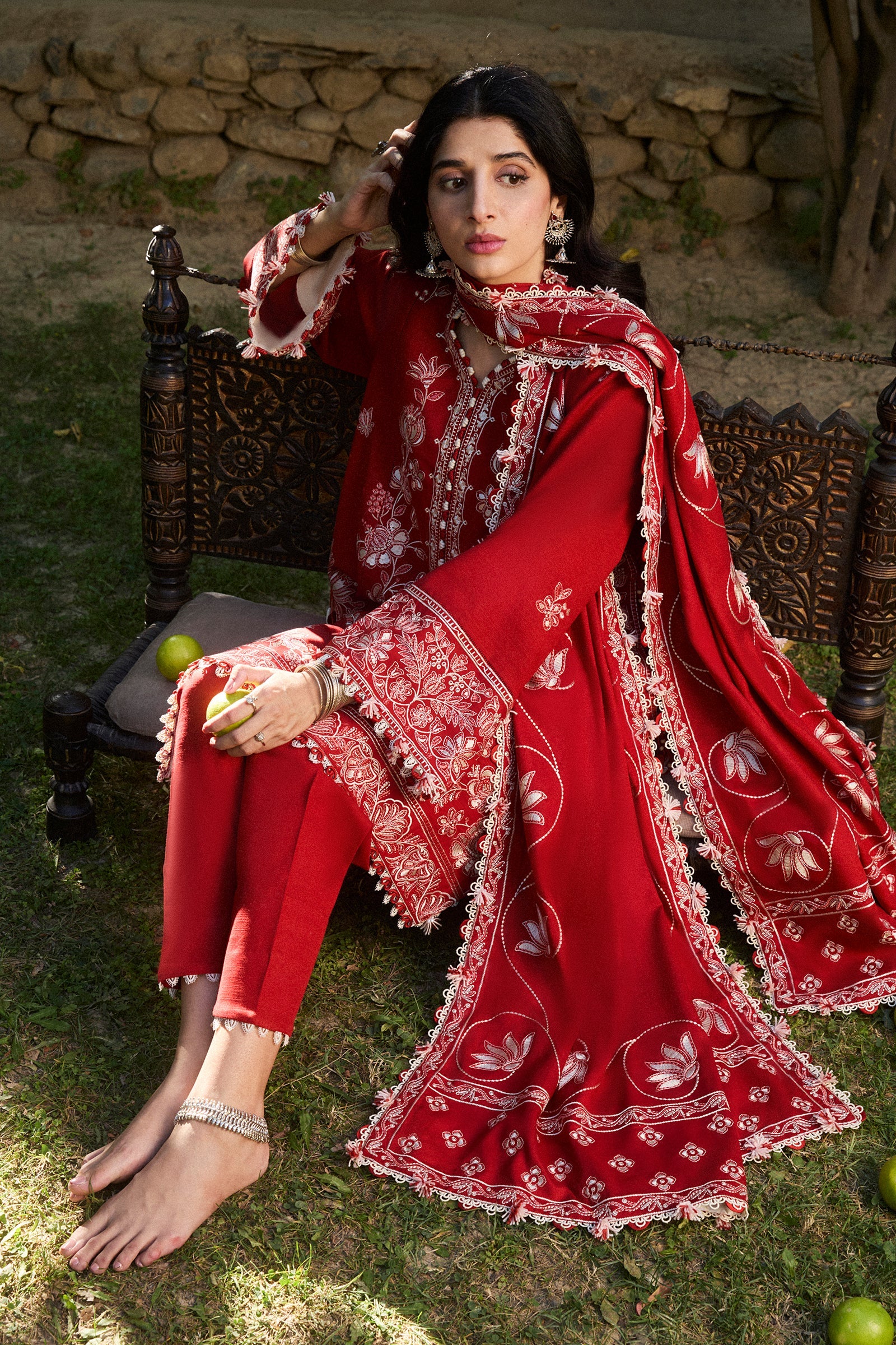 Zaha Unstitched 3 Piece Winter Collection'2024-ZW-02-Dilara