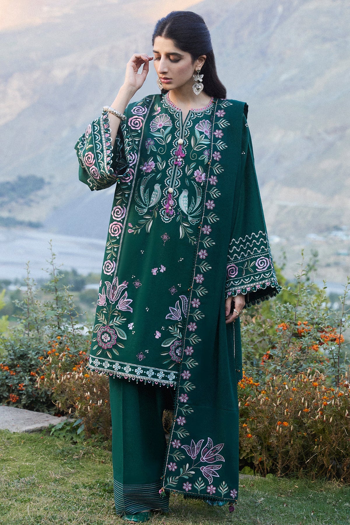 Zaha Unstitched 3 Piece Winter Collection'2024-ZW-11-Arsin