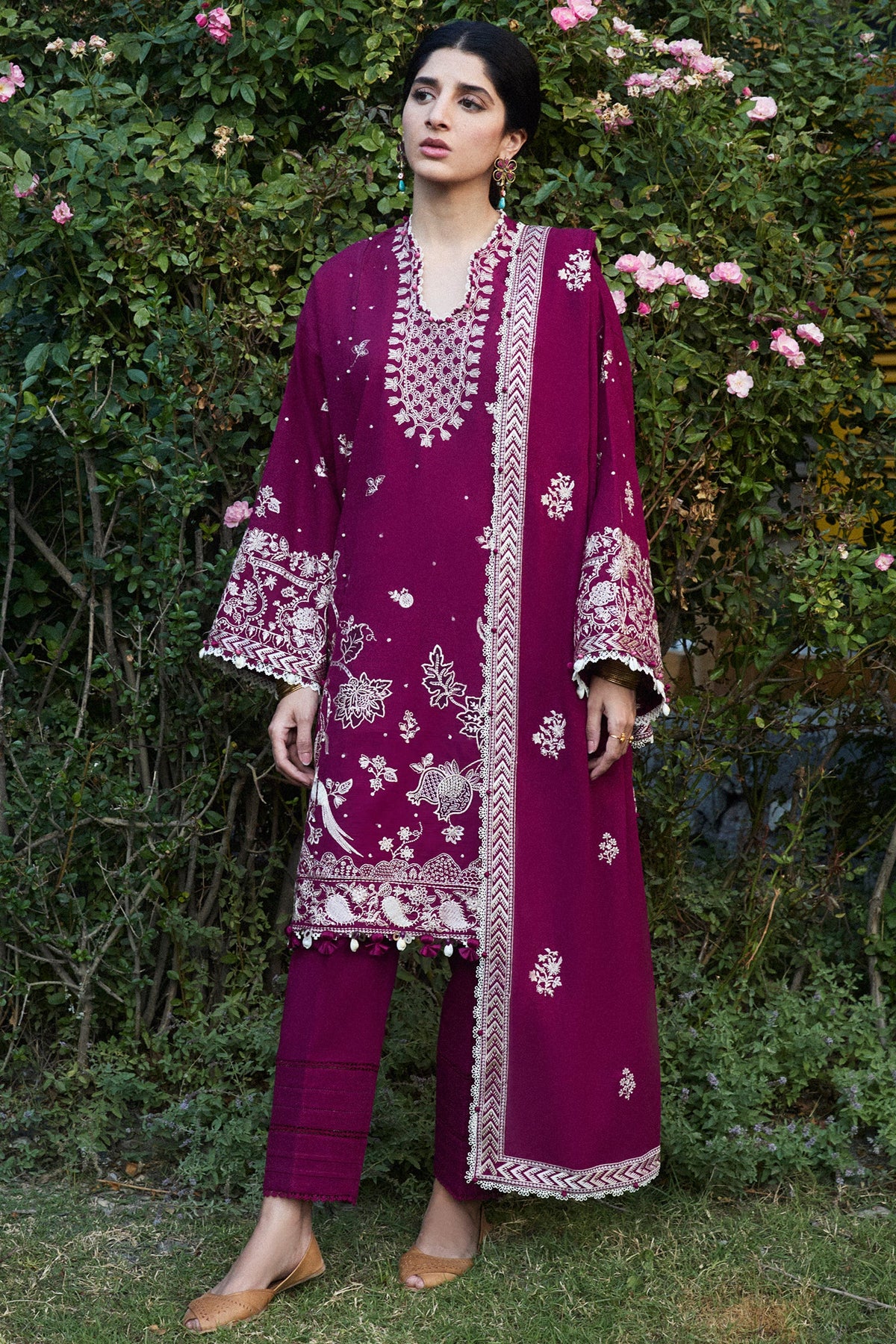 Zaha Unstitched 3 Piece Winter Collection'2024-ZW-12-Afreen