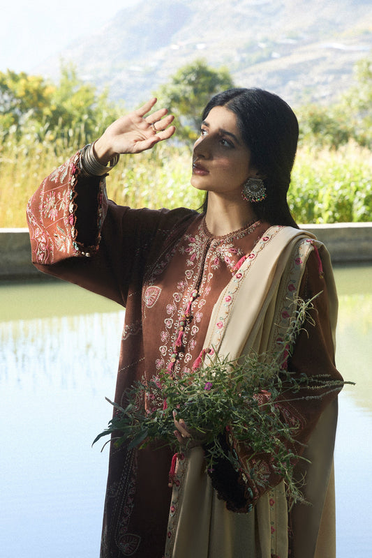 Zaha Unstitched 3 Piece Winter Collection'2024-ZW-14-Sahiba