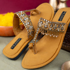 On Your Feets Zarish Gold