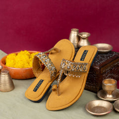 On Your Feets Zarish Gold