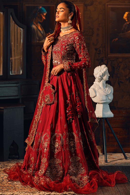 Qarmazi By Zaaviay Stitched Zeba