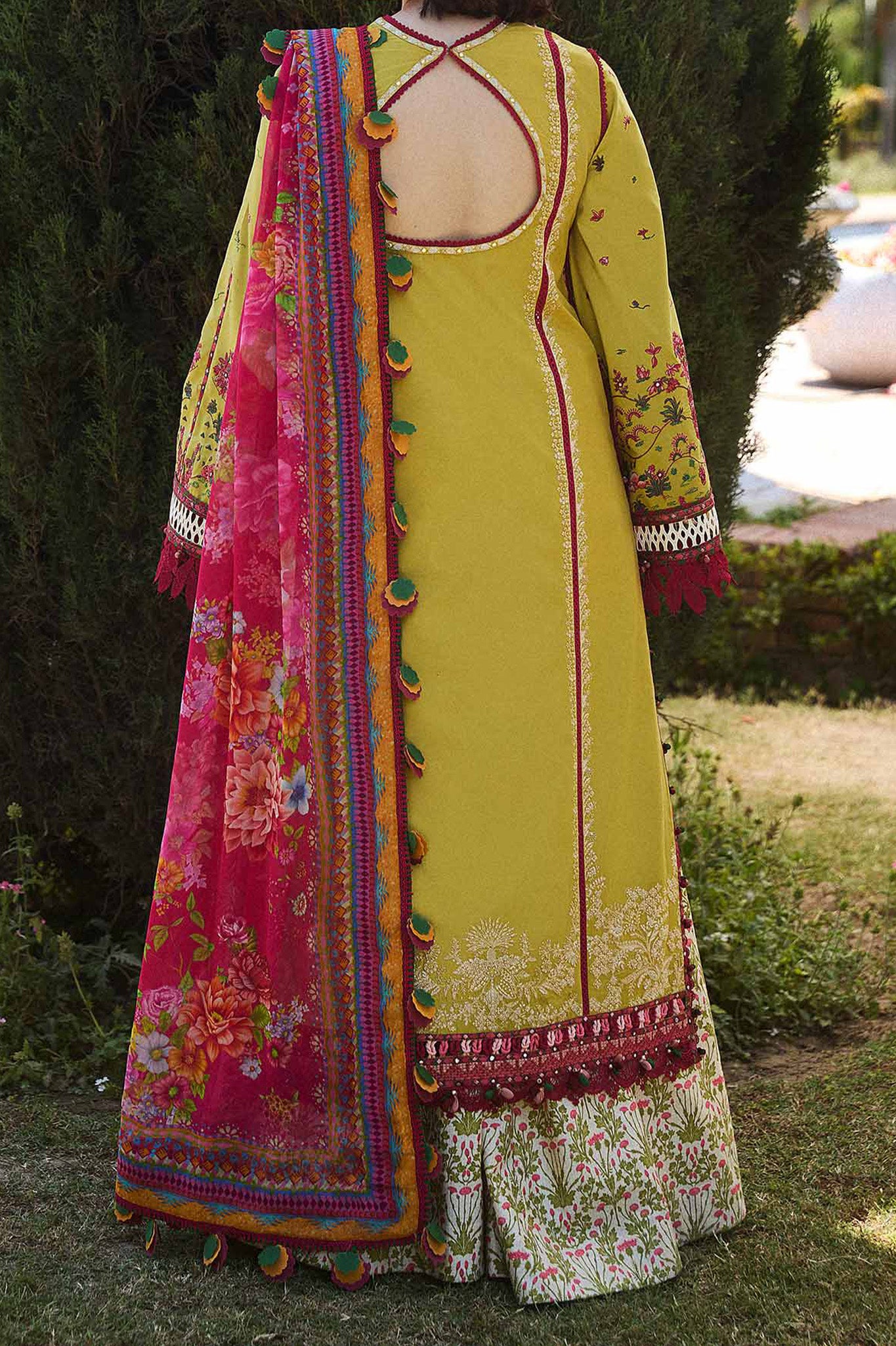 SS Lawn By Hussain Rehar Unstitched 3 Piece Emb Lawn Collection'2024-Zest